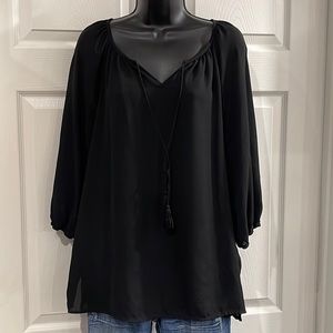 Black 3/4 Sleeve Top